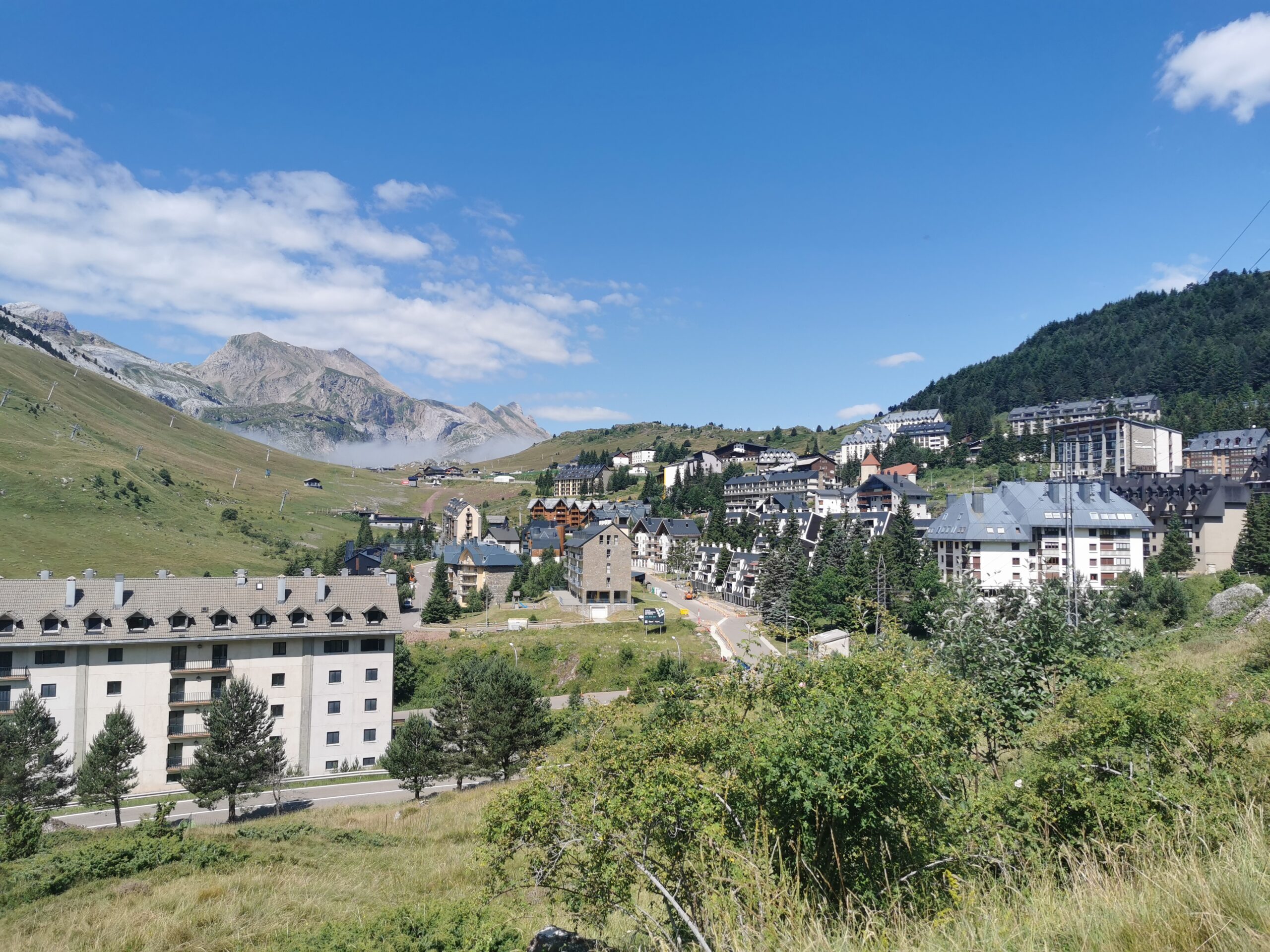 Blick zurück auf Candanchu