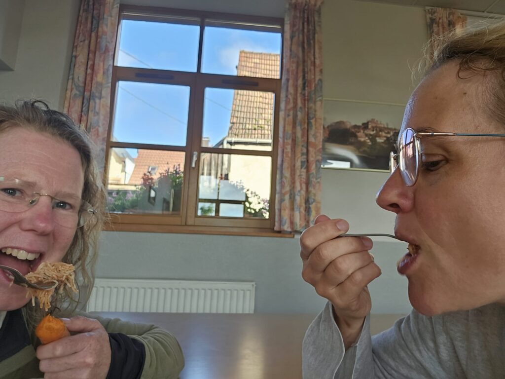 Spaghetti essen